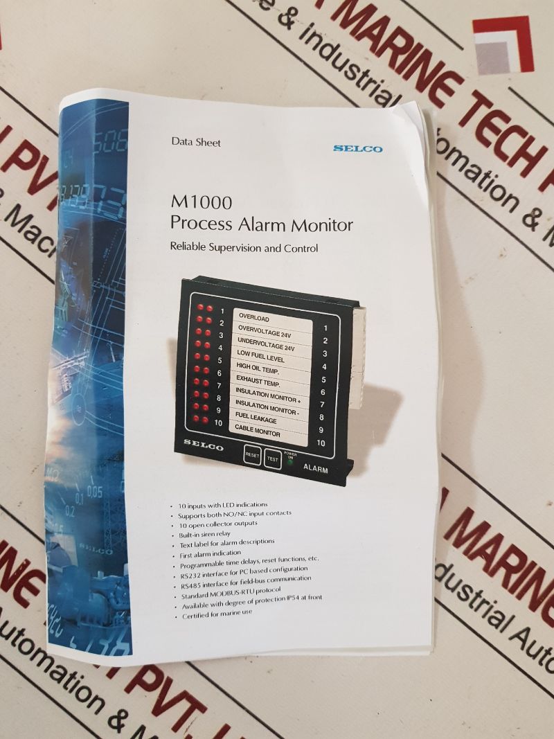 Selco M1000.0080 Alarm Monitor 12-24V