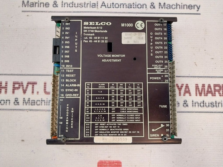 Selco M1000 Alarm Monitor Controller