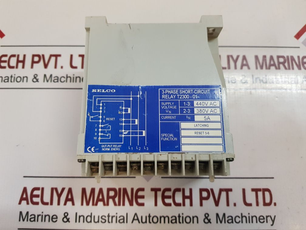 Selco T2300 3-phase Short-circuit Relay T2300-01