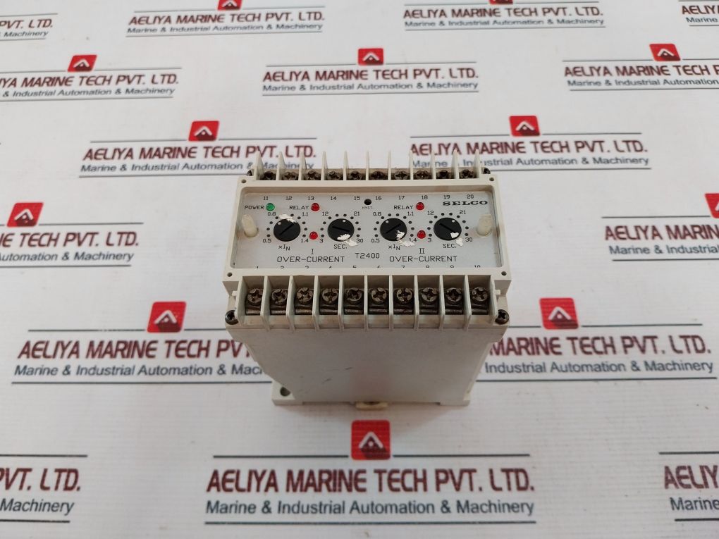 Selco T2400-06 3-phase Dual Over-current Relay 1A 380-440Vac