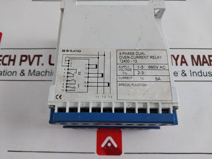 Selco T2400-13 3-phase Dual Over-current Relay