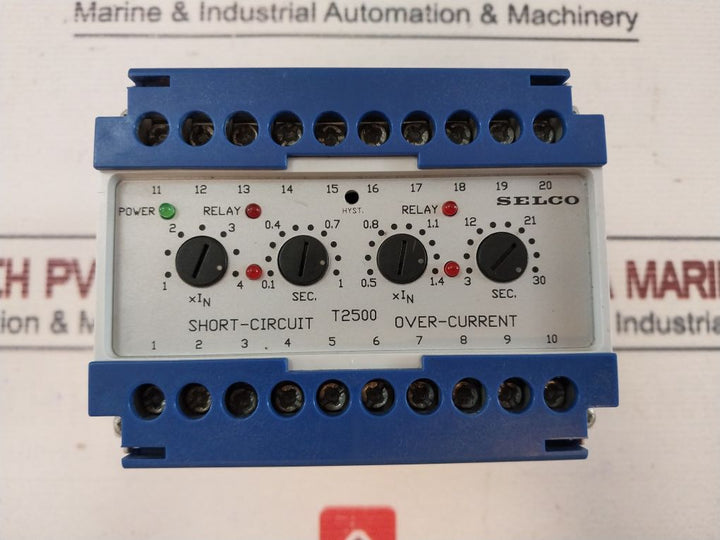 Selco T2500-30 3 Phase Short Circuit Current Relay
