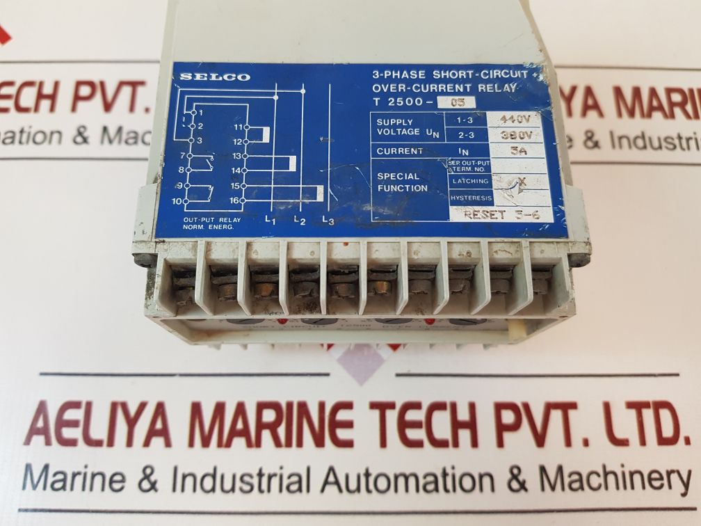 Selco T2500-05 3-phase Short-circuit Over-current Relay