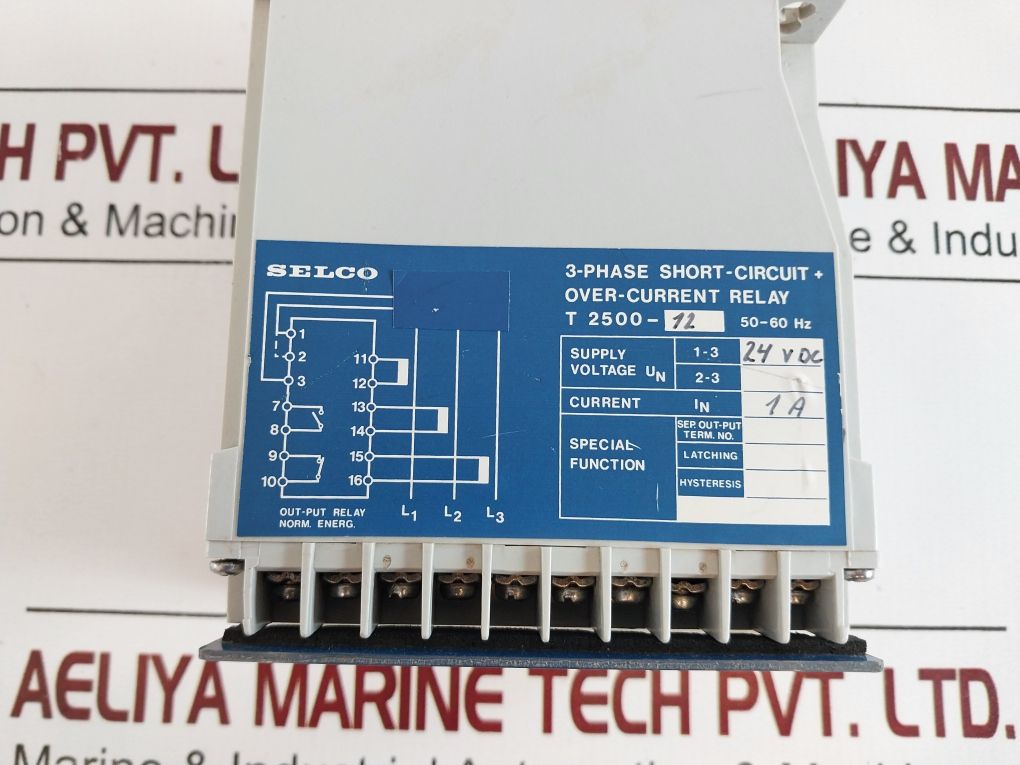 Selco T2500 3-phase Short-circuit Over-current Relay T2500-12