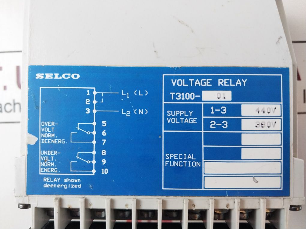 Selco T3100 Voltage Relay T3100-01