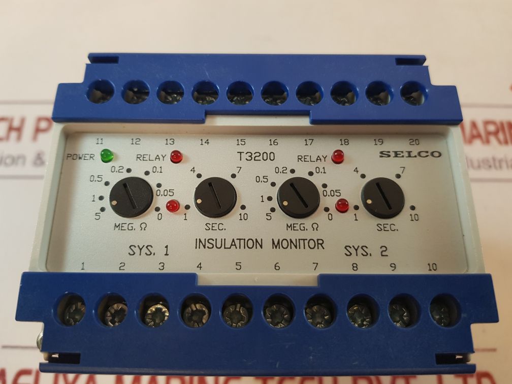 Selco t3200-01 insulation monitor 