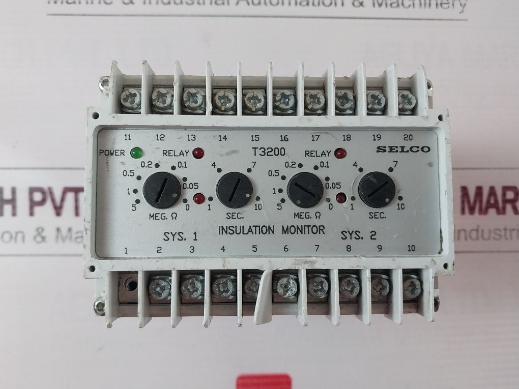 Selco T3200-03 Insulation Monitoring Relay 24Vdc