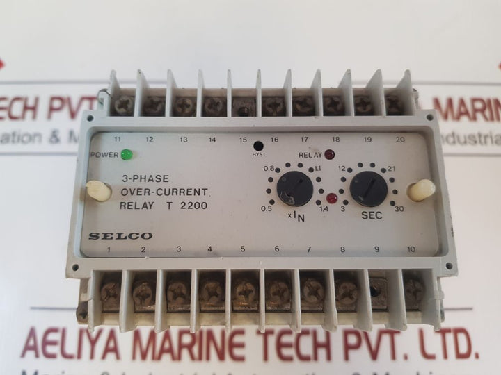 Selco T 2200 3-phase Over-current Relay T 2200-08