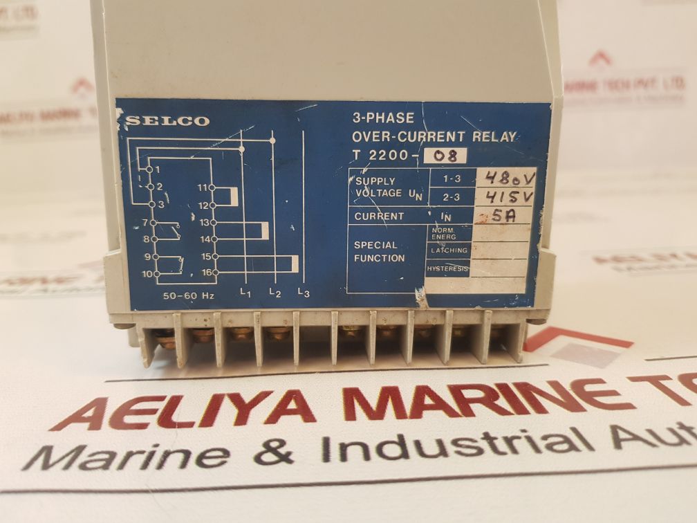 Selco T 2200 3-phase Over-current Relay T 2200-08