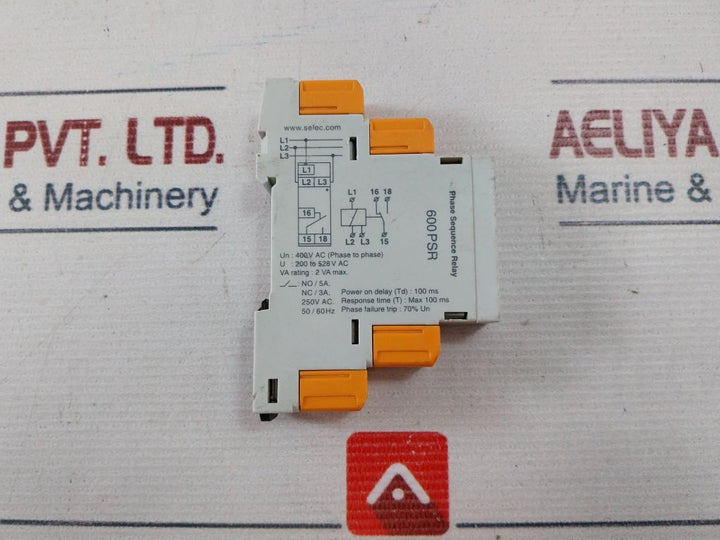 Selec 600Psr Phase Sequence Relay 50/60Hz