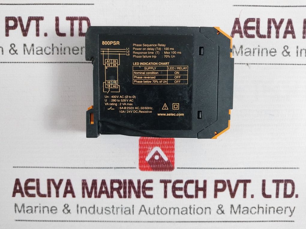 Selec 800Psr Phase Sequence Control Relay