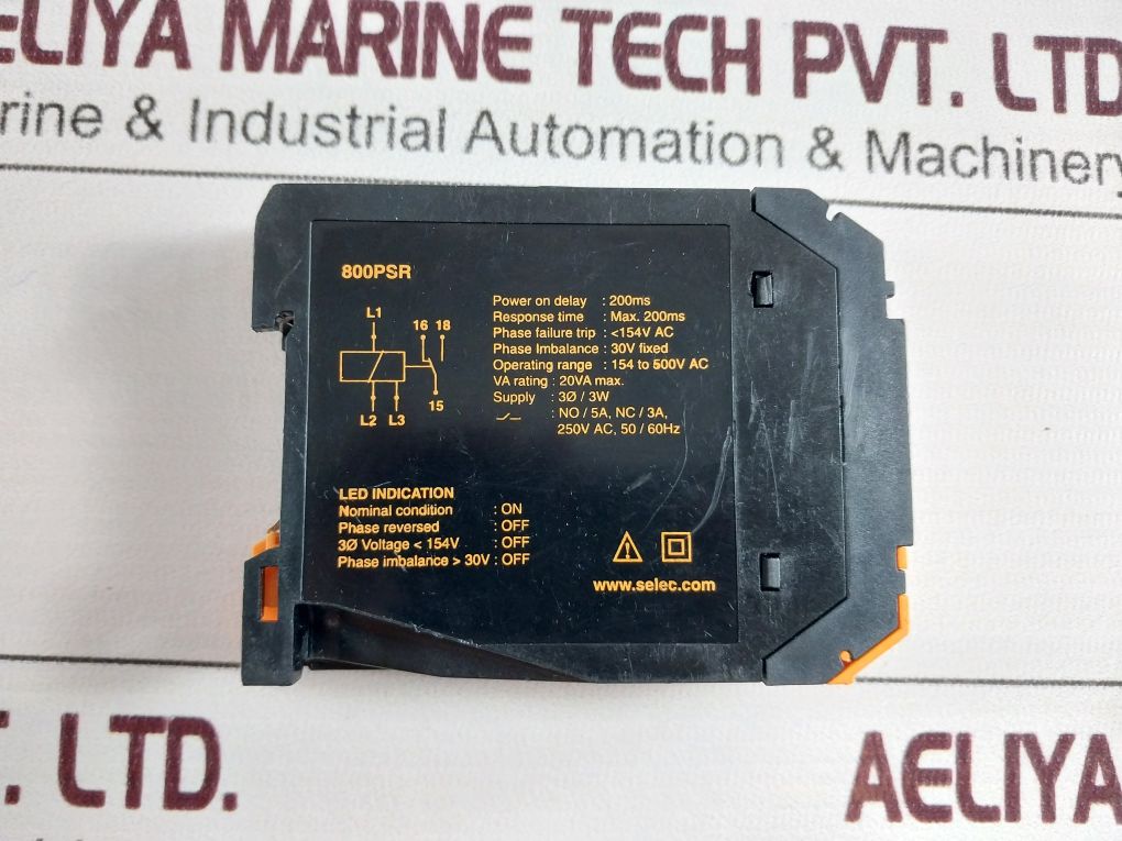 Selec 800Psr Phase Sequence Relay Free Shipping