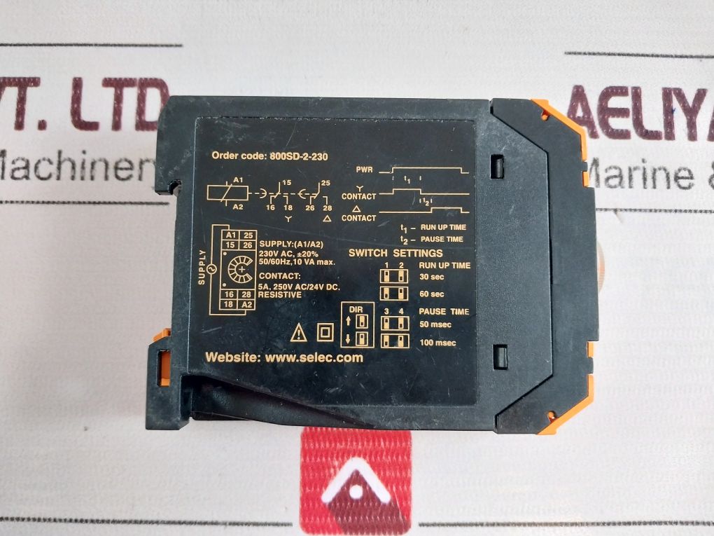 Selec 800Sd-2-230 Star Delta Timer 5A, 250V Ac/24V Dc