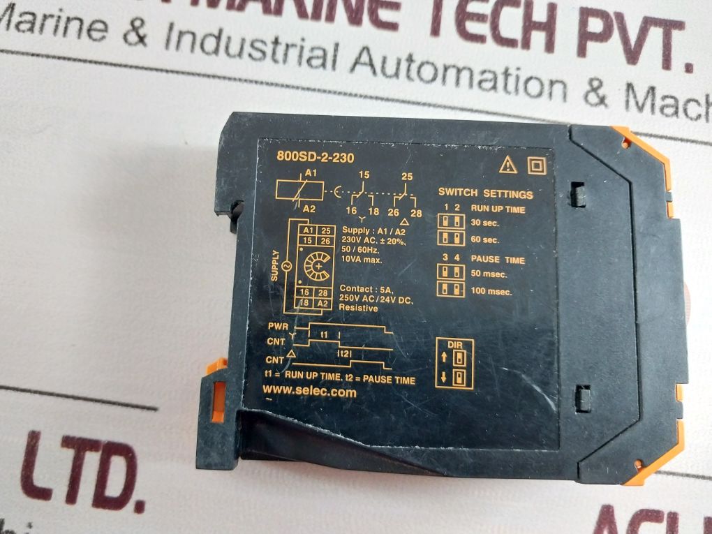 Selec 800Sd-2-230 Function Timer 5A, 250V Ac/24V Dc