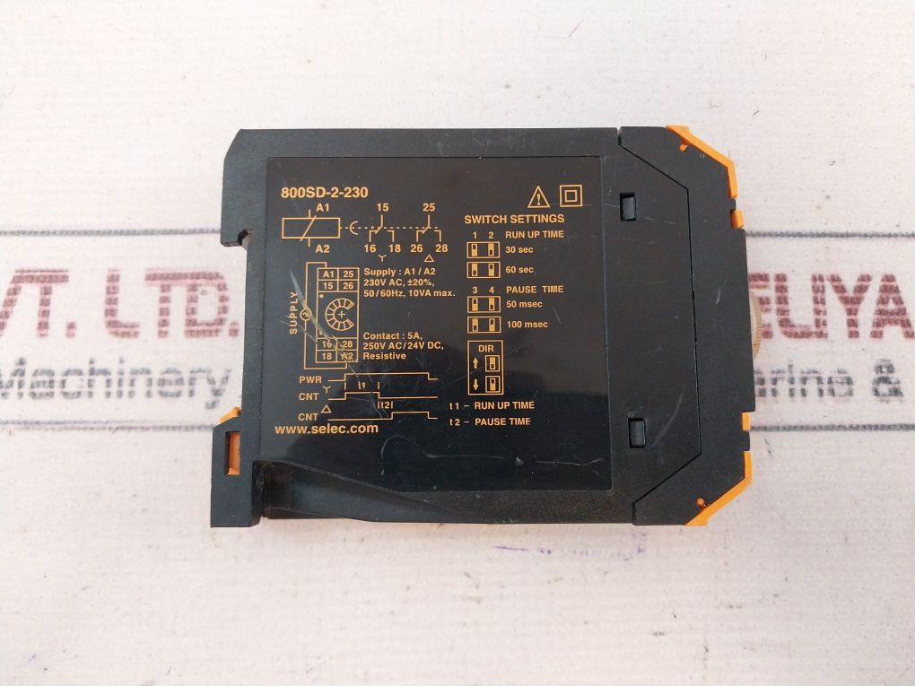 Selec 800Sd-2-230V Din Rail Star Delta Timer 230V Ac