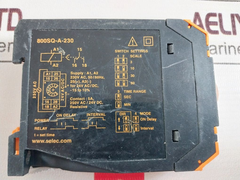 Selec 800Sq-a-230 Delay Timer 
