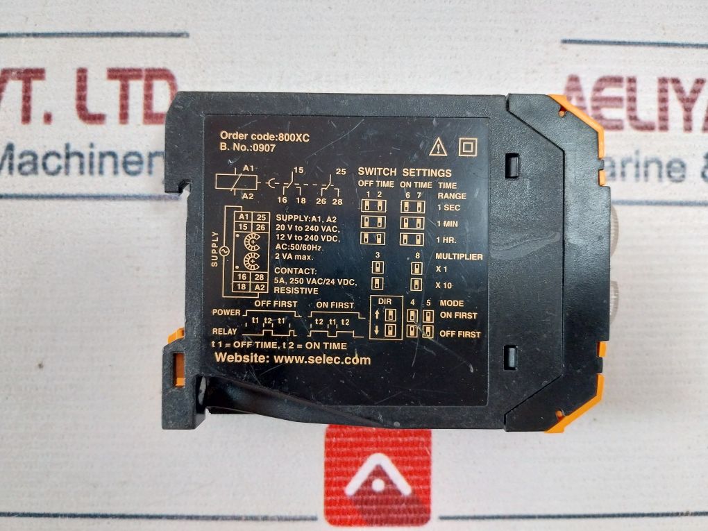 Selec 800Xc Timer