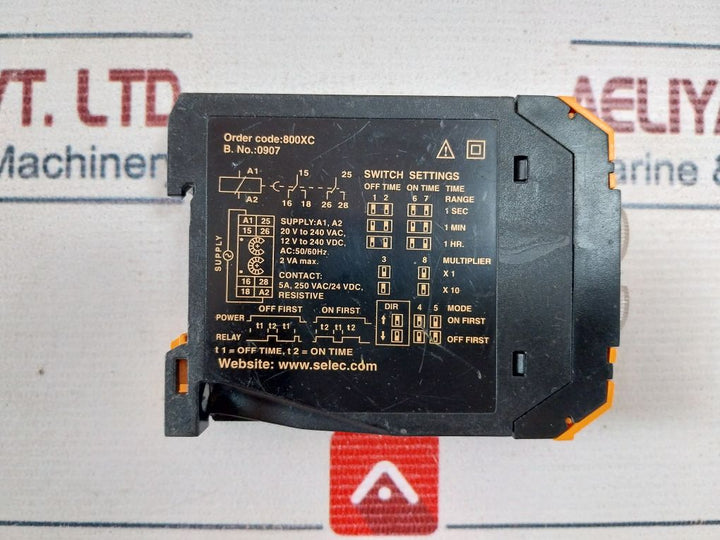 Selec 800Xc Timer