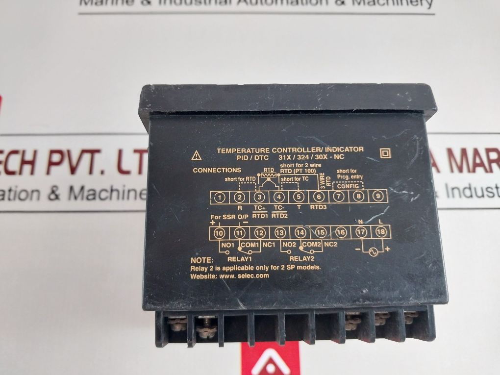 Selec Dtc303 Temperature Controller/Indicator Pid/Dtc 31X/324/30X-nc