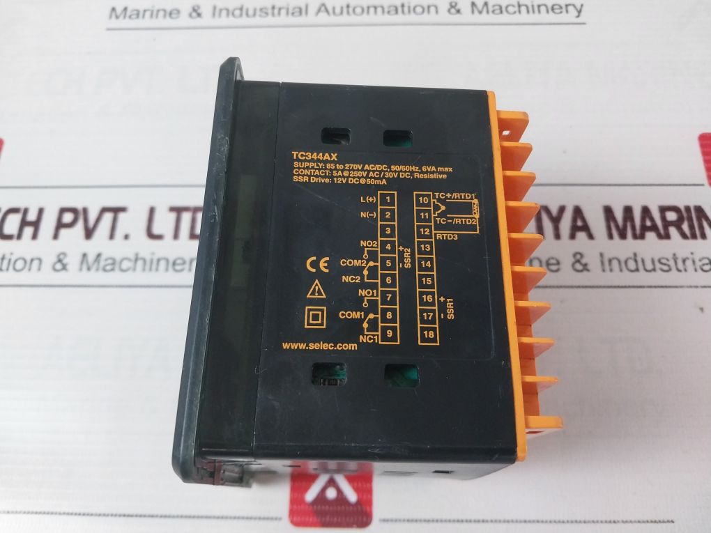 Selec Tc344Ax Digital Temperature Controller 85 To 270V Ac/Dc, 50/60Hz, 6Va