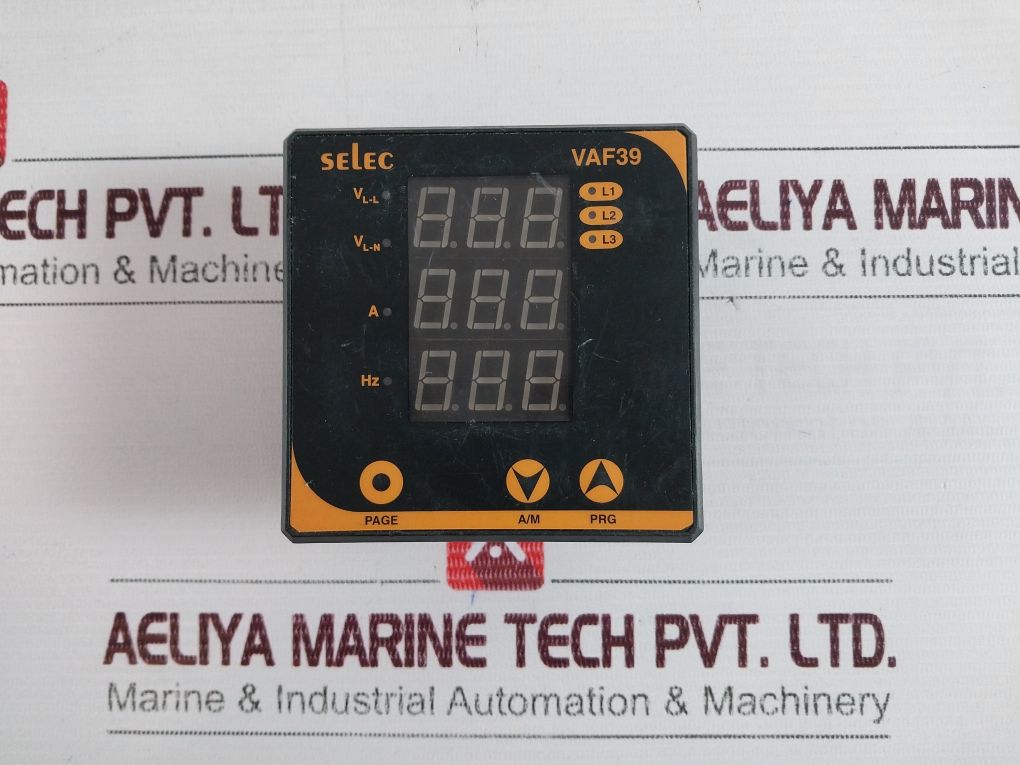 Selec Vaf39 Voltage Ampere Frequency Meter