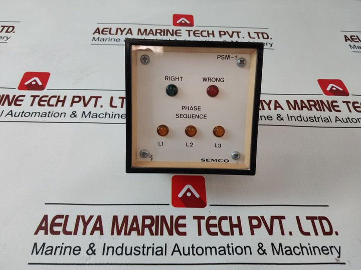 Semco Psm-1 Phase Sequence Monitor Meter