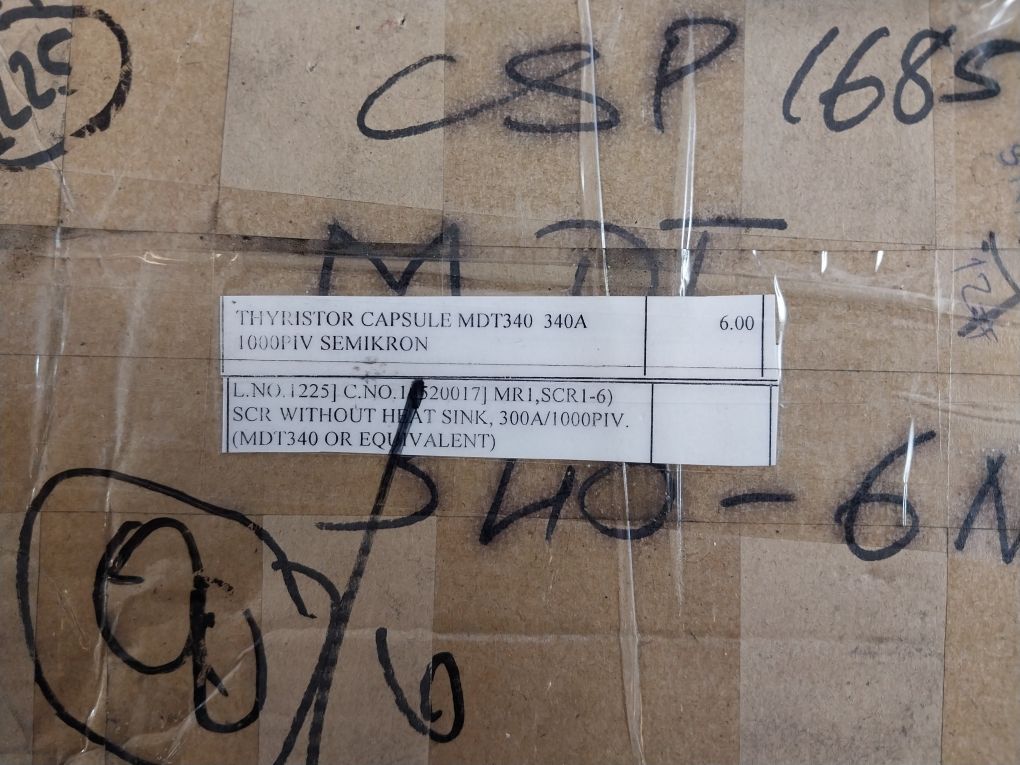 Semikron Mdt 340/16E Capsule Thyristor