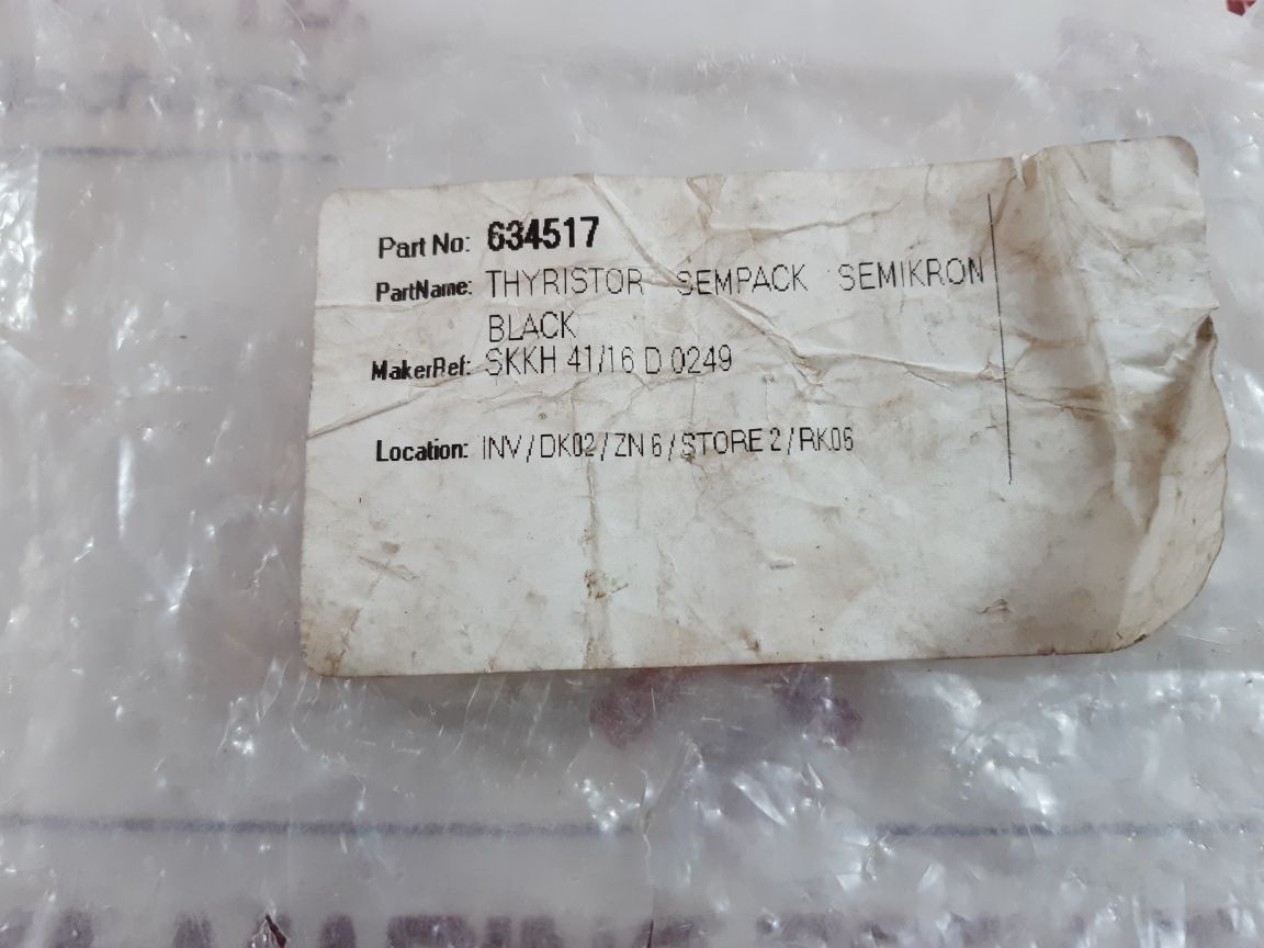 Semikron skkh 41/16 d thyristor module