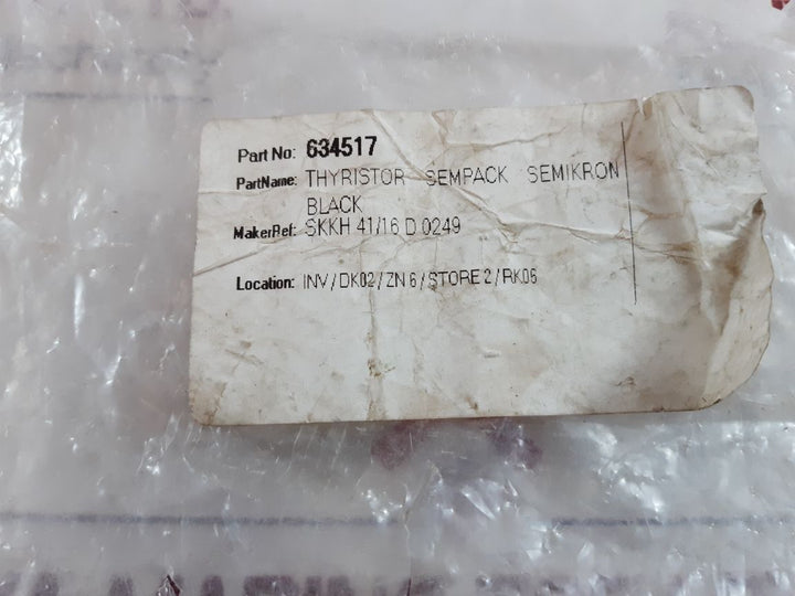 Semikron skkh 41/16 d thyristor module