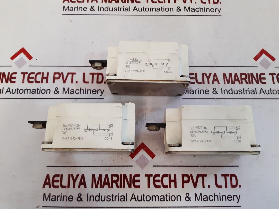 Semikron Semipack 3 Skkt 213/18E Thyristor Module