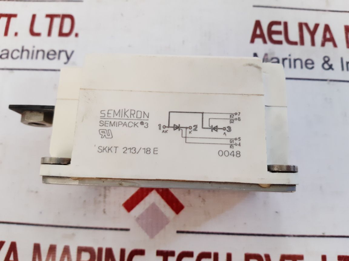 Semikron Semipack 3 Skkt 213/18E Thyristor Module