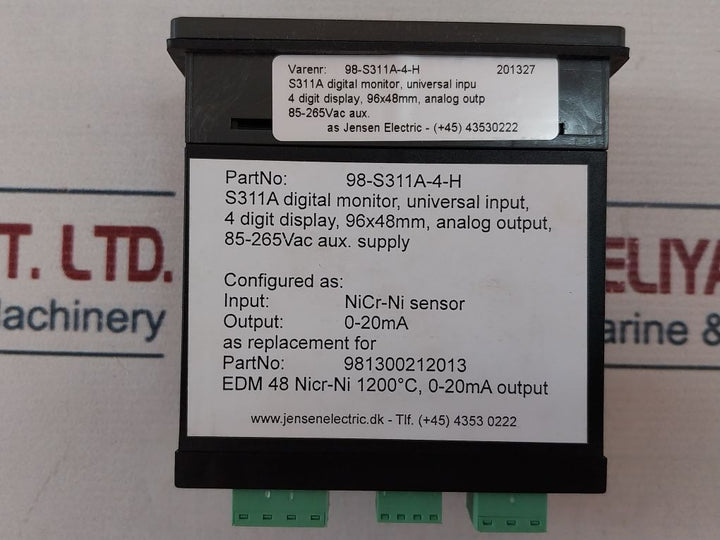 Seneca S311A-4-h Digital Monitor With Universal Input 98-s311A-4-h