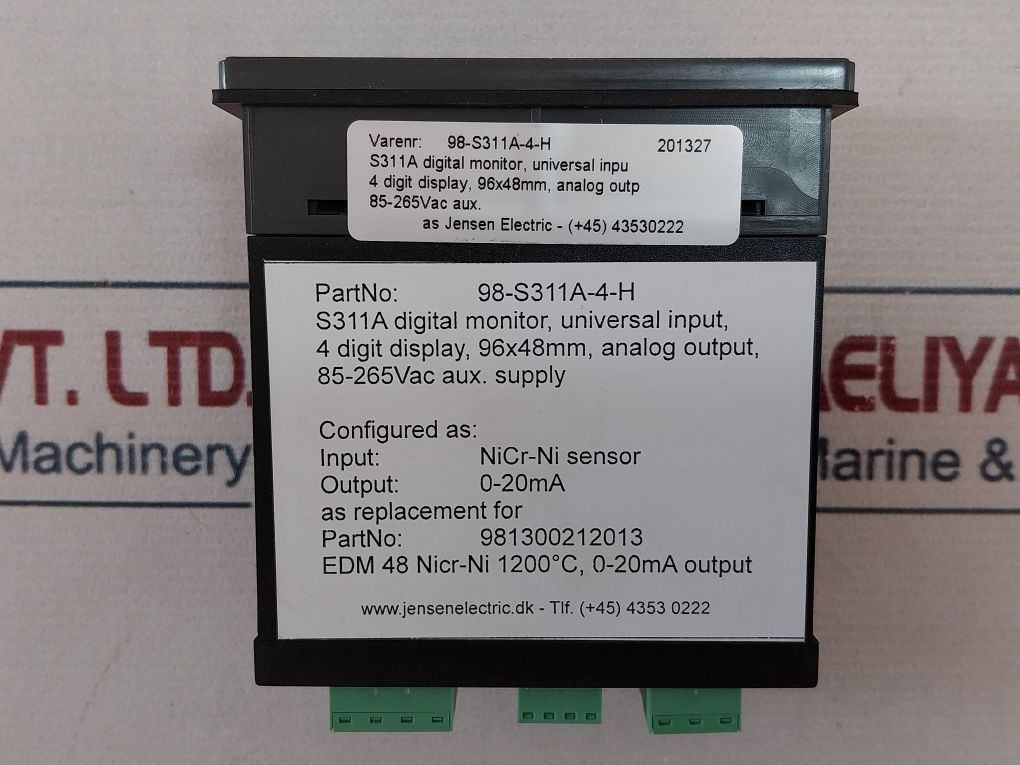 Seneca 98-s311A-4-h Digital Indicator 981300212013 0-20Ma