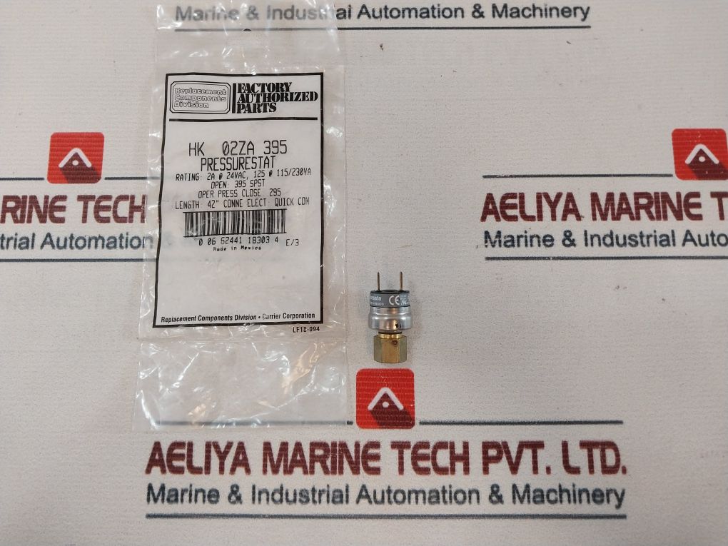 Sensata Carrier Ps80-03-0018 Pressure Switch Hk02Za395A