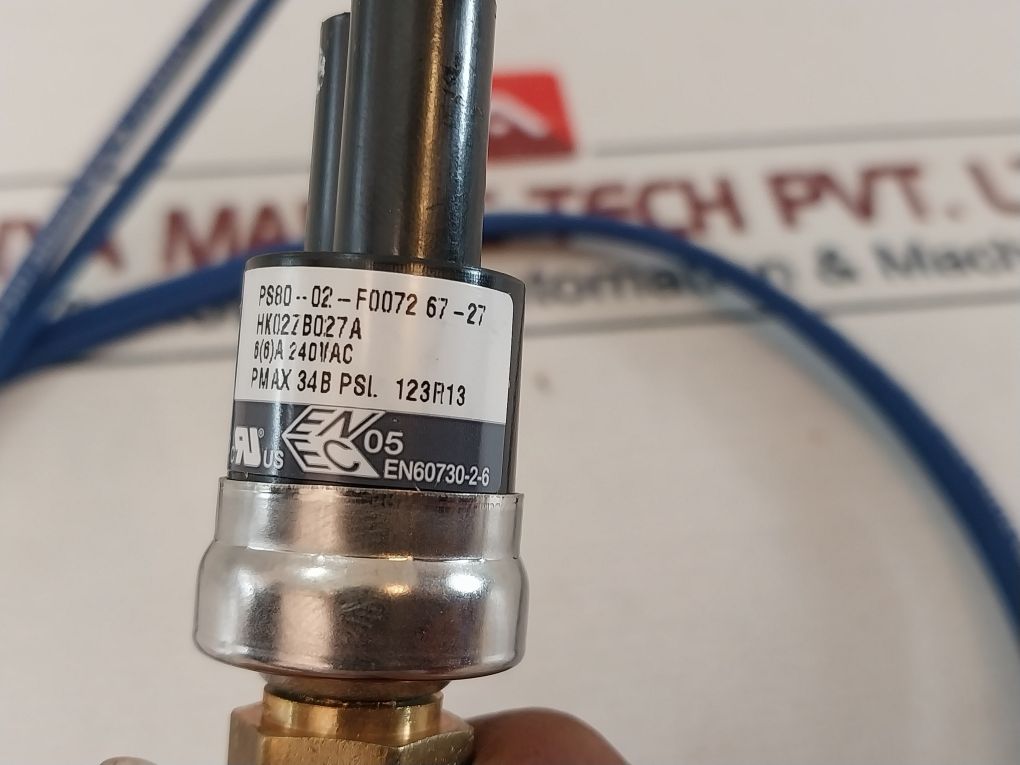 Sensata Carrier Ps80-02-f0072 Pressure Switch Hk 02Zb 027