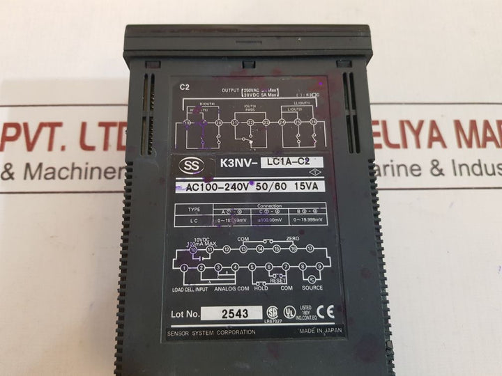 Sensor System K3Nv-lc1A-c2 Meter 240V