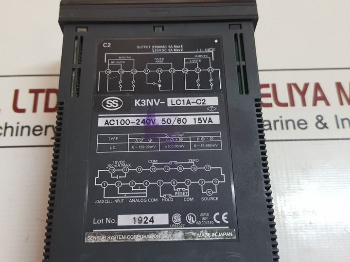 Sensor System K3Nv-lc1A-c2 Weighing Meter
