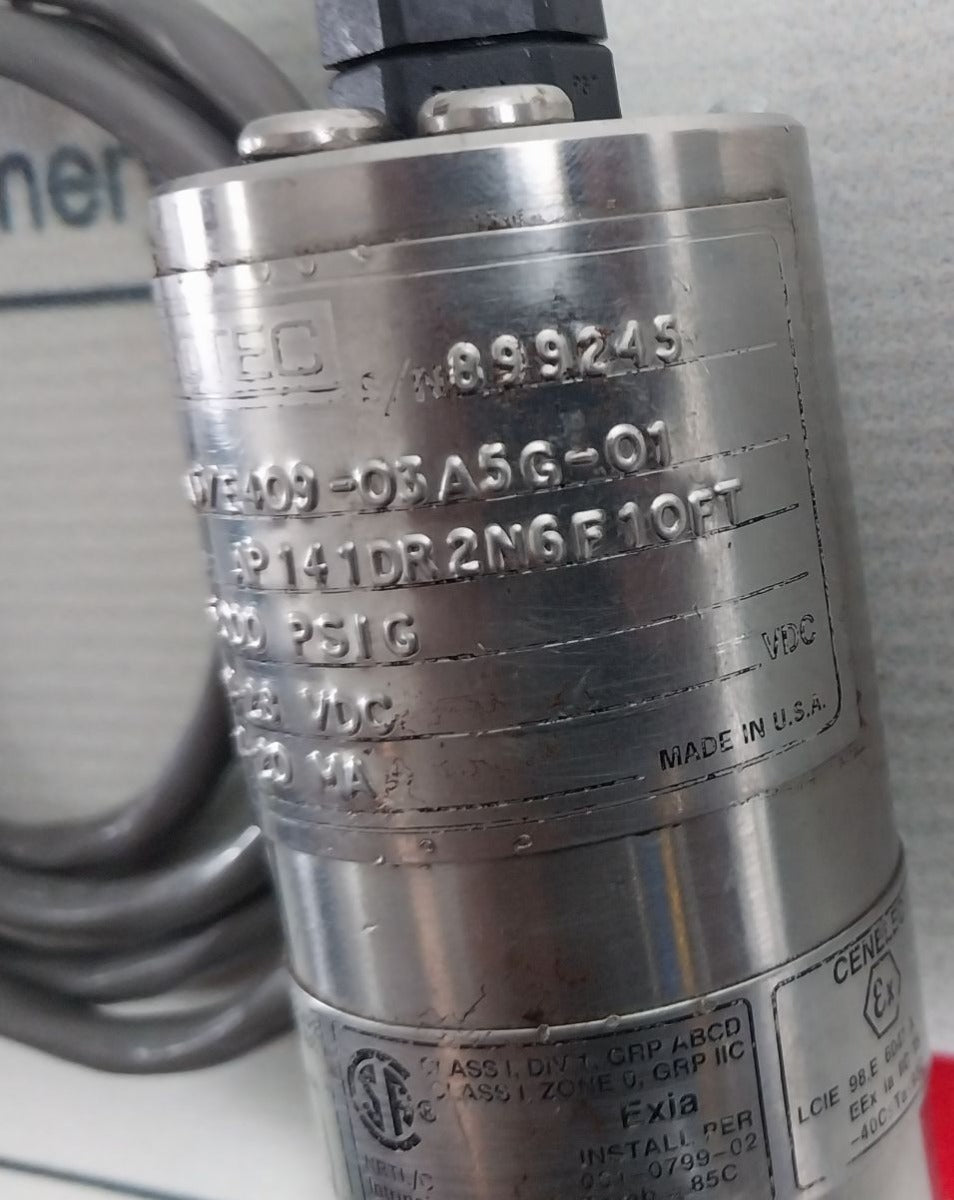 Sensotec A5/E409-03A5G-01 Pressure Transmitter 9-28 Vdc 4-20 Ma