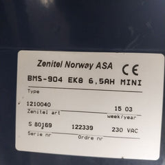 Scana Servoteknikk Bms-904 Ek8 6,5Ah Mini Fire Alarm Panel