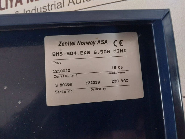 Scana Servoteknikk Bms-904 Ek8 6,5Ah Mini Fire Alarm Panel