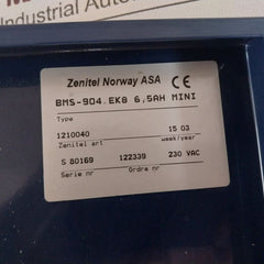 Scana Servoteknikk Bms-904 Ek8 6,5Ah Mini Fire Alarm Panel