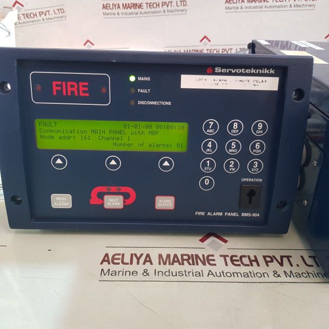 Scana Servoteknikk Bms-904 Ek8 6,5Ah Mini Fire Alarm Panel