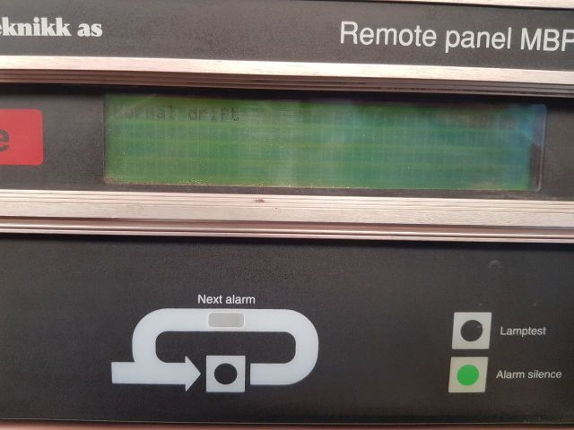 Servoteknikk Mbp-91230-1 Remote Panel Mbp-809 Ver. 1.3