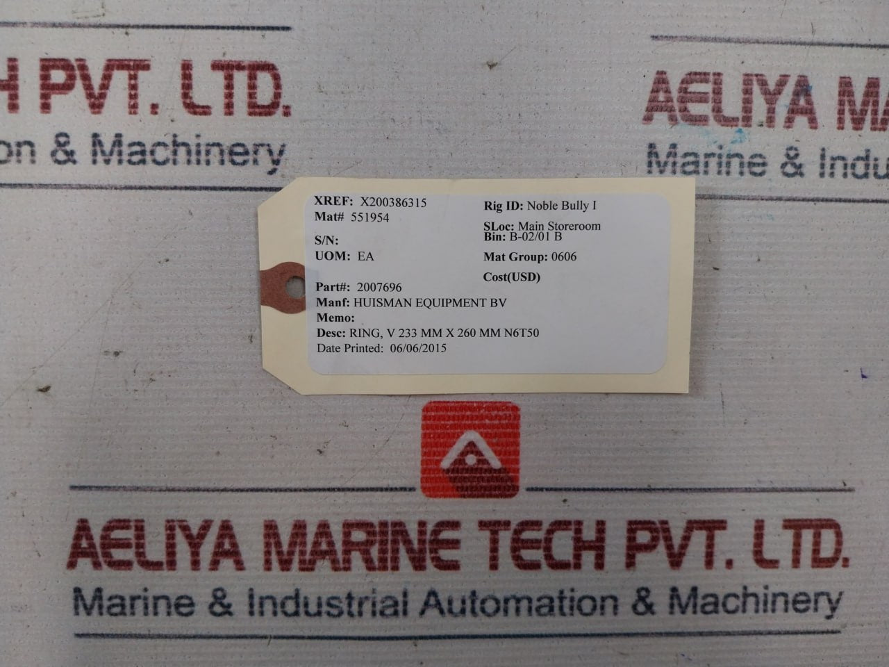 Ses Vl-250 Seal Ring