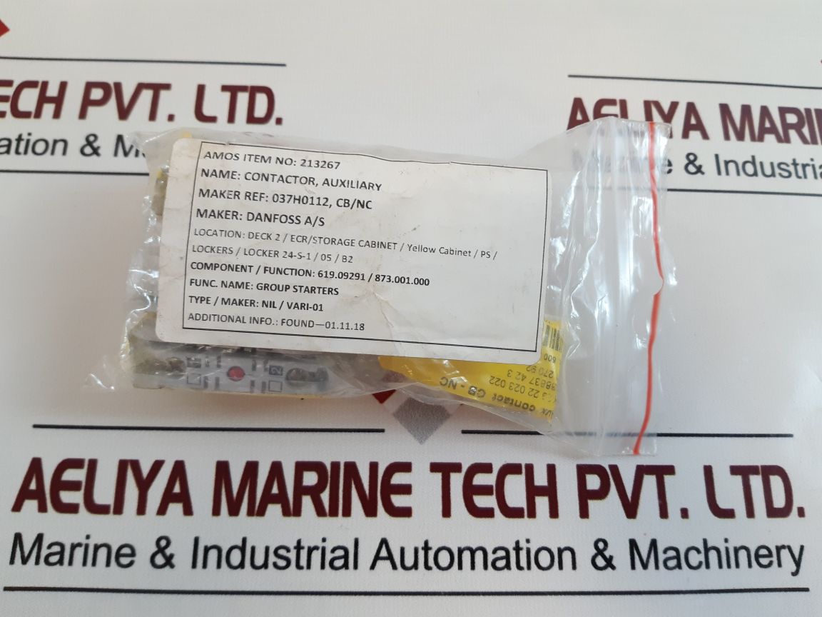 Set Of 11X Danfoss 037H0112 Cb-nc Contactor
