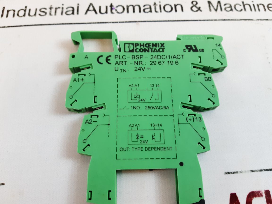 Set Of 11X Phoenix Plc-bsp-24Dc1Act Relay Socket Terminal Base
