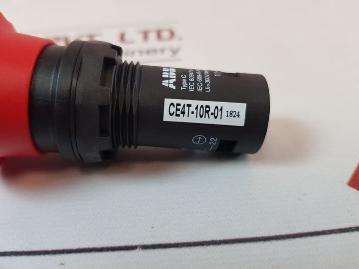 Set Of 3X Abb Ce4T-10R-01 Emergency Stop Push Button Switch 1Sfa619550R1041