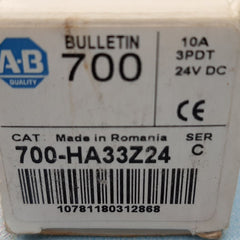Set Of 2X Allen Bradley 700-ha33Z24 Series.C Relay