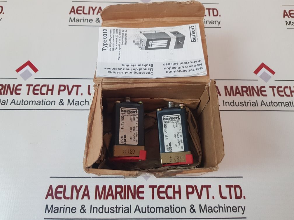 Set Of 2X Burkert 0312 Solenoid Valve 0312 C 116 Nbr Br
