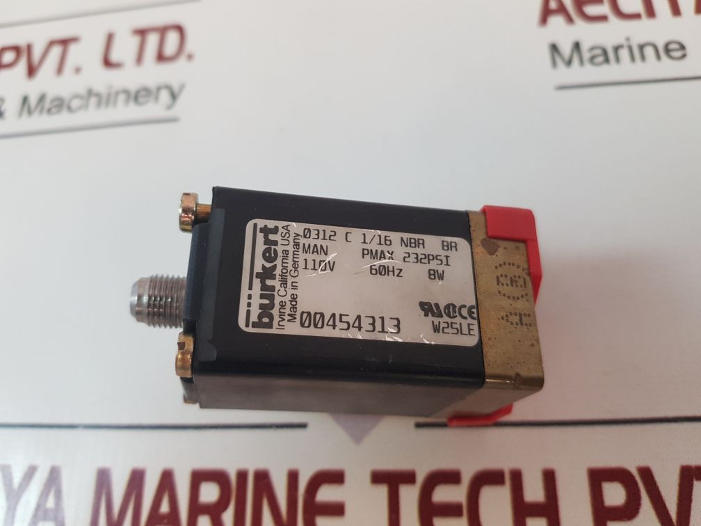 Set Of 2X Burkert 0312 Solenoid Valve 0312 C 116 Nbr Br
